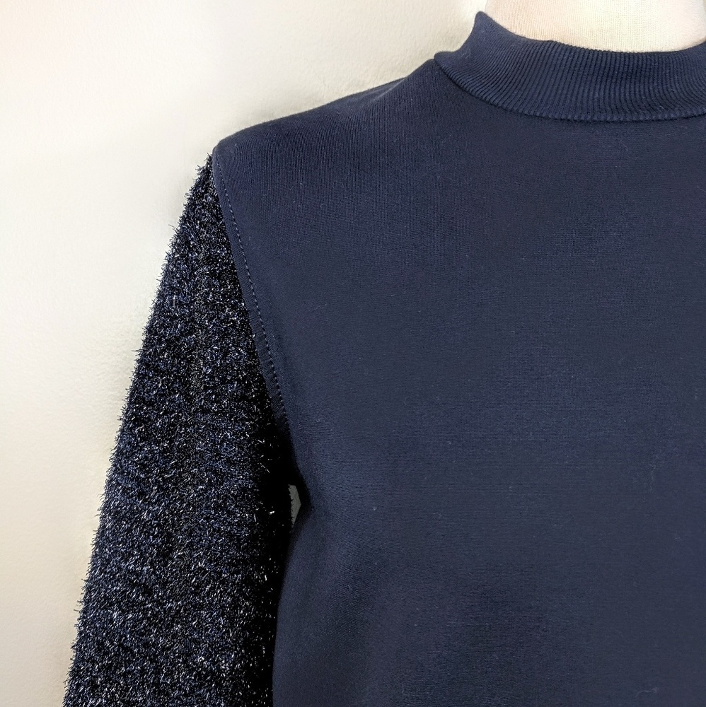 $695 Tory Burch Lurex Stretch Sweater Glam Luxury - Picture 6 of 8